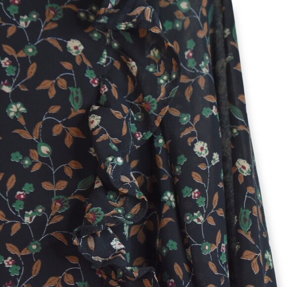 Lucca Dress S Womens Floral Print Cottage Core Long Sleeve Button Lined Boho - Picture 3 of 12